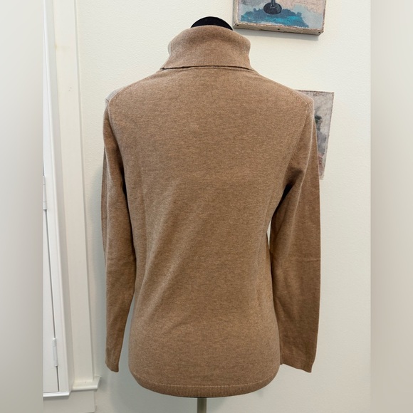 Talbots Camel Turtleneck Sweater - Picture 2 of 5